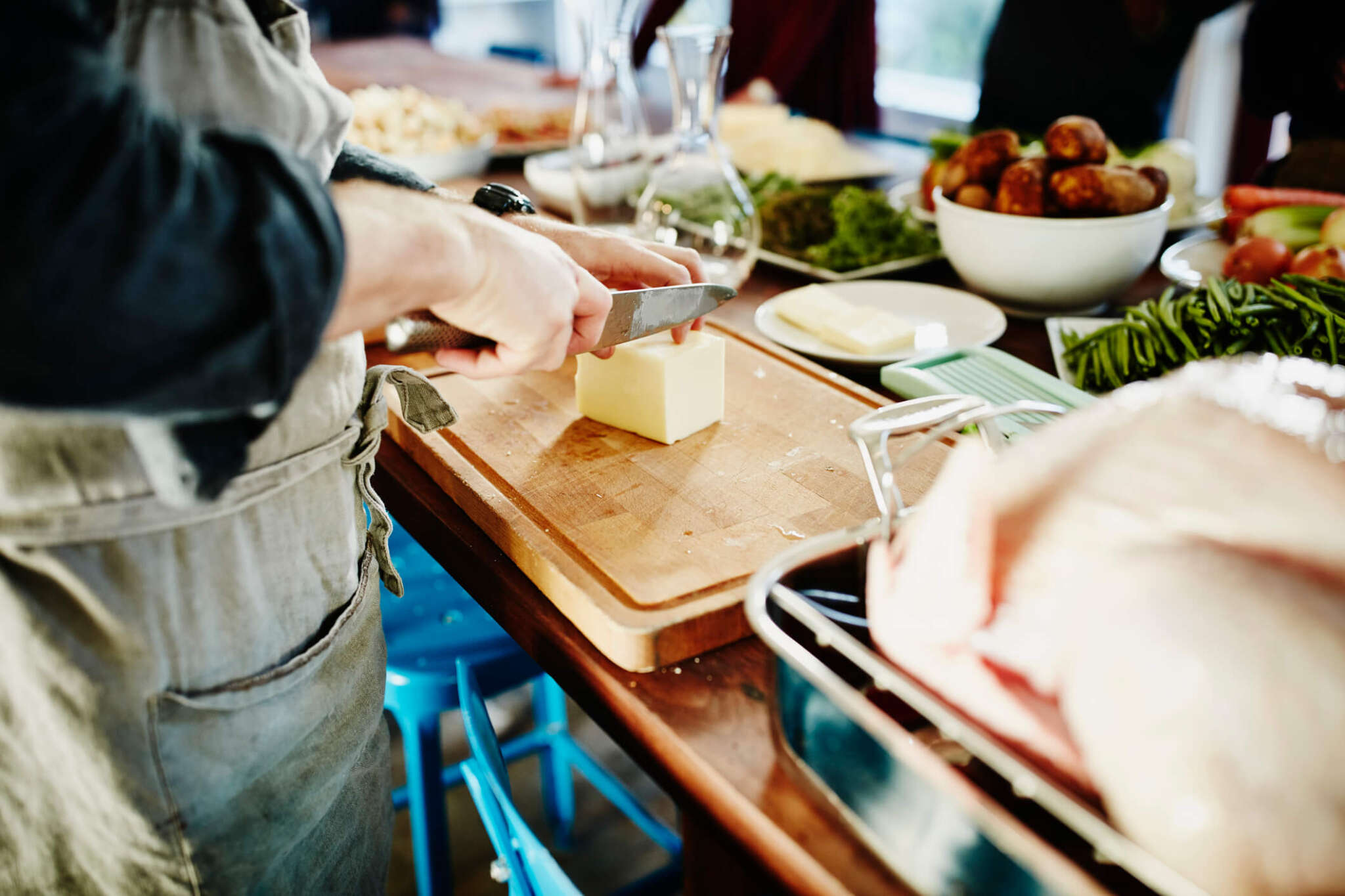 private chef preparing holiday food