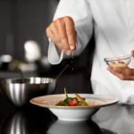 professional chef preparing food